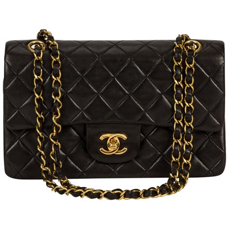 black and gold chanel bag